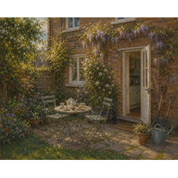 Back Garden, by Charles Hobbyart, Oil on Canvas